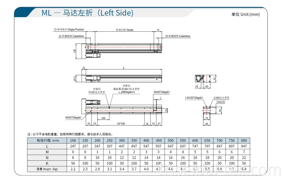 linear slide module